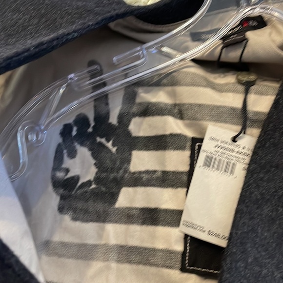 John Varvatos luxury cashmere wool suit VEST buttoned 3 zip pockets concrete 44R - Picture 8 of 14